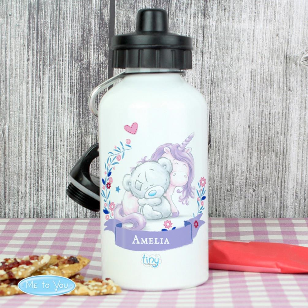 Personalised Tiny Tatty Teddy Unicorn Aluminium Bottle Extra Image 1